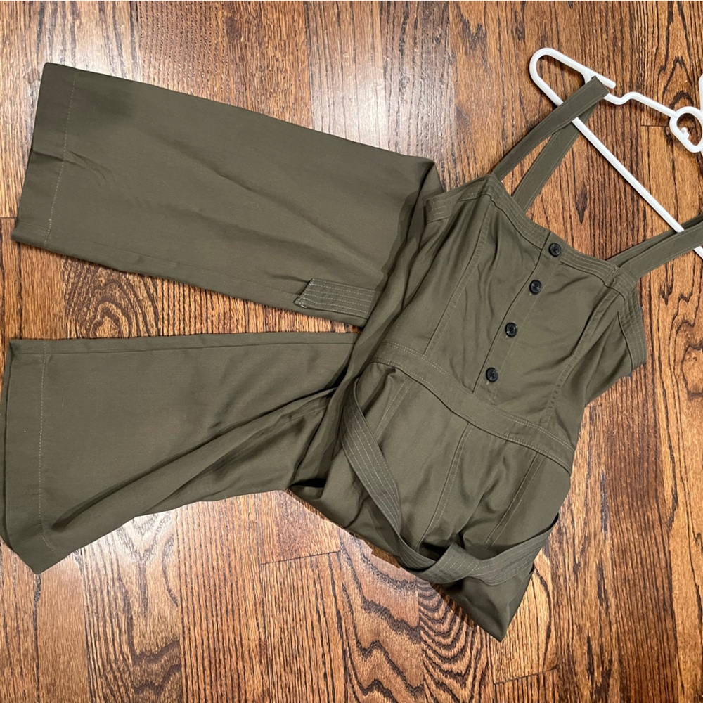 Army green jumpsuit